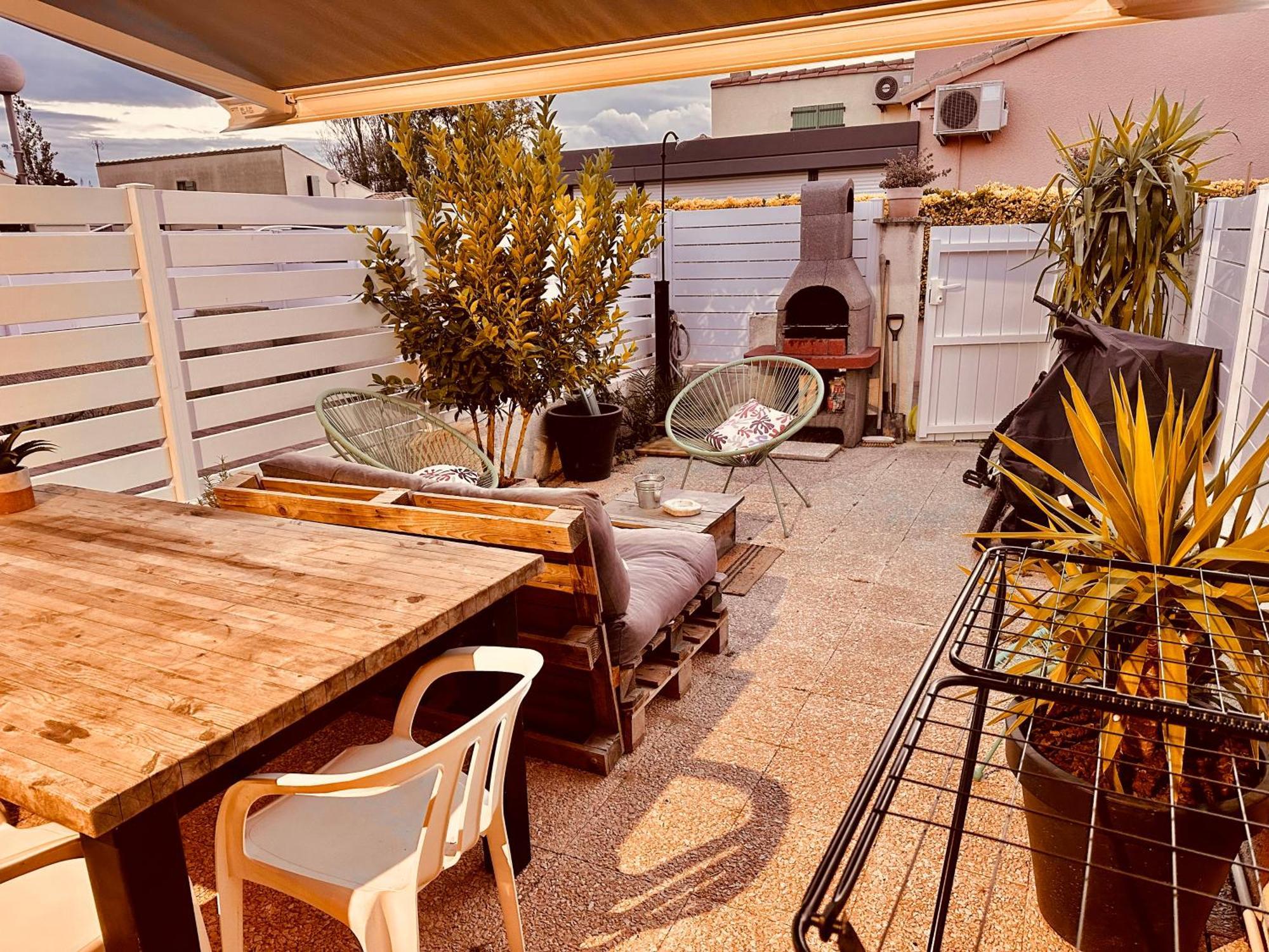 Residence Le Sunset Marseillan-Plage, Entre Mer Et Lagune De Thau, Etape Velo, Famille, Couple, Vrp, Toutou Admis, Jardin, Parking Prive Gratuit, Velos, Clim, Wifi Fibre Gratuite, Commodites, Plage Et Piste Cyclable A Proximite, 6 Couchages Nous Cont Exterior foto